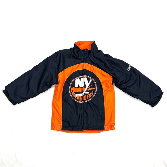 Reebok NY New York Islanders Hockey Reversible Kids Jacket - Picture 1 of 8